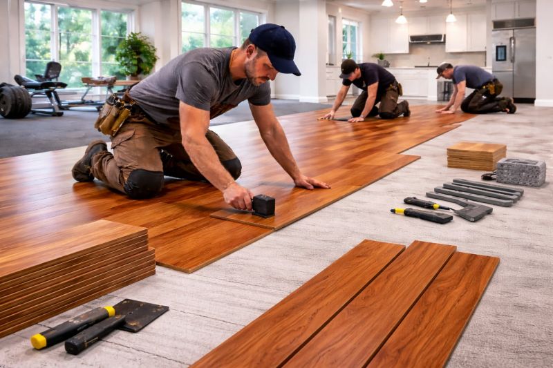 Cherry Floor Installation in Dutchess County, NY