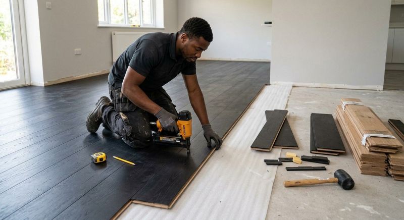 Dark Wood Floor Installation in Putnam County, NY
