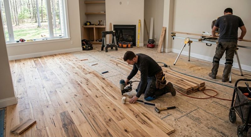 Hickory Floor Installation in Putnam County, NY