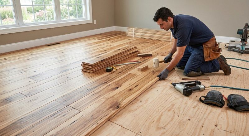 Hickory Floor Installation in Putnam County, NY