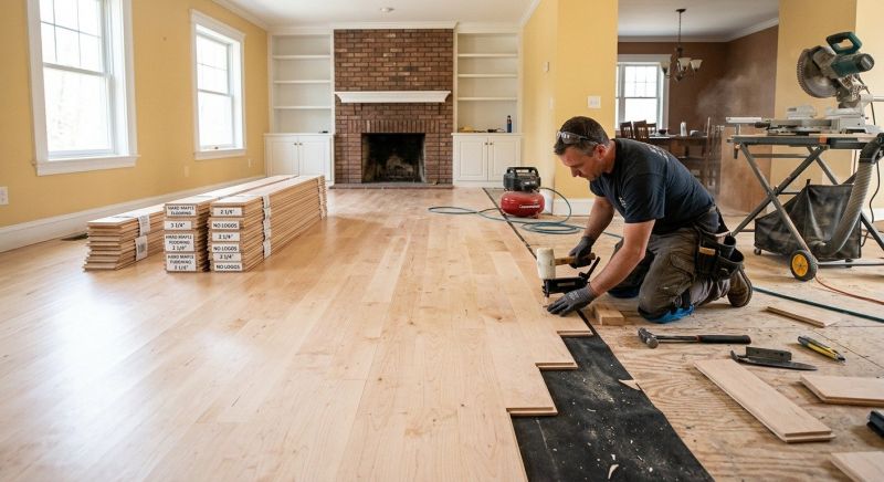 Maple Flooring Installation in Beacon, NY