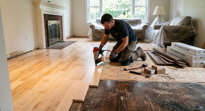Maple Flooring Installation in Bethel, CT