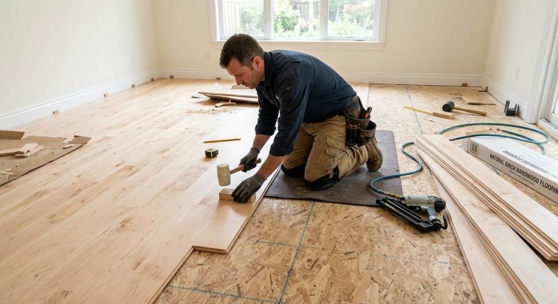 Maple Flooring Installation in Sherman, CT