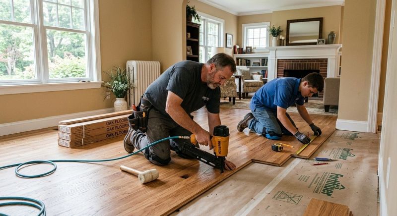 Oak Floor Installation in Pawling, NY