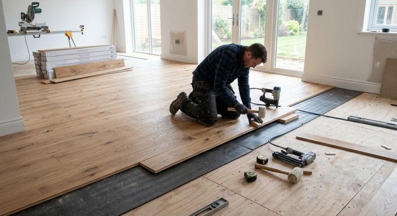 Oak Floor Installation in Redding, CT
