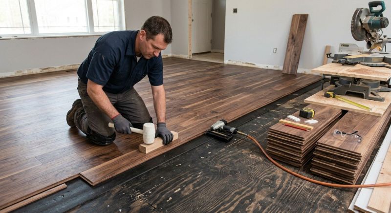Walnut Flooring Installation in Putnam County, NY