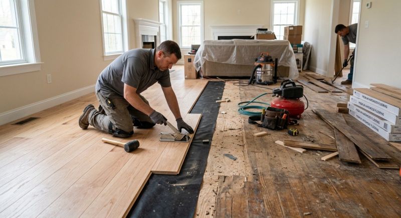 Wood Floor Replacement in Darien, CT